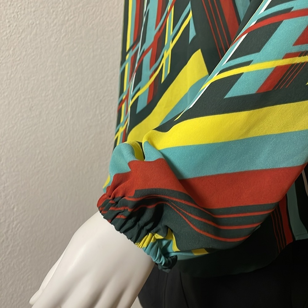 Chaus New York Long Sleeve
Multicolor Striped V-Neck Shirt - Picture 6 of 13